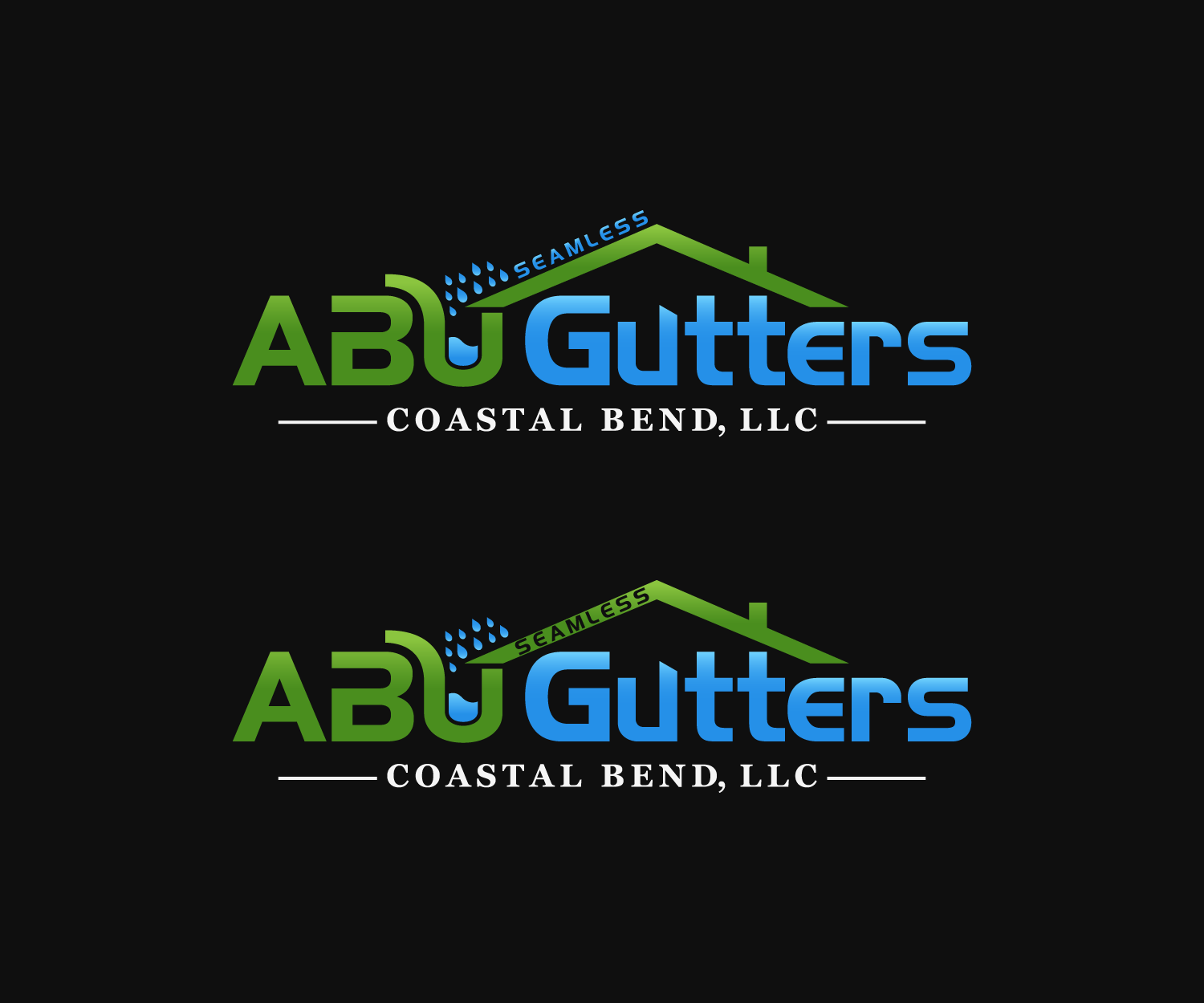 Logo Design by Mario for Abu gutters coastal bend | Design: #13764759
