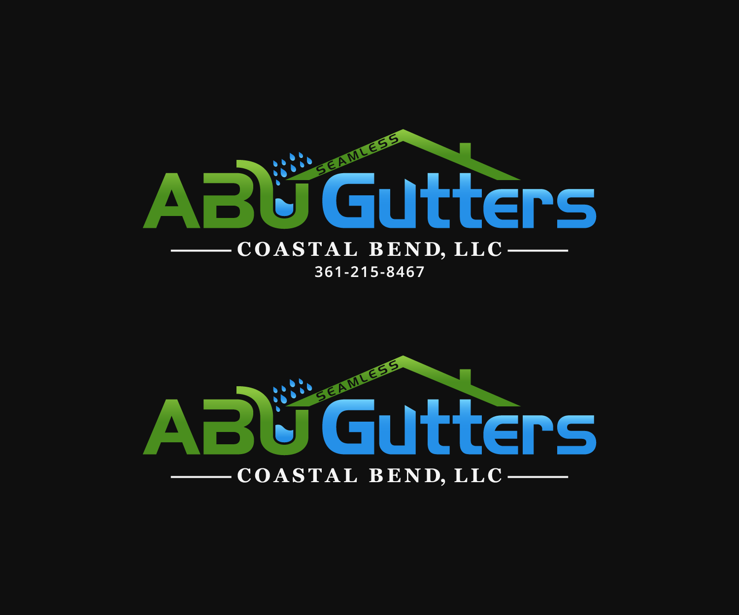 Logo Design by Mario for Abu gutters coastal bend | Design #13805293