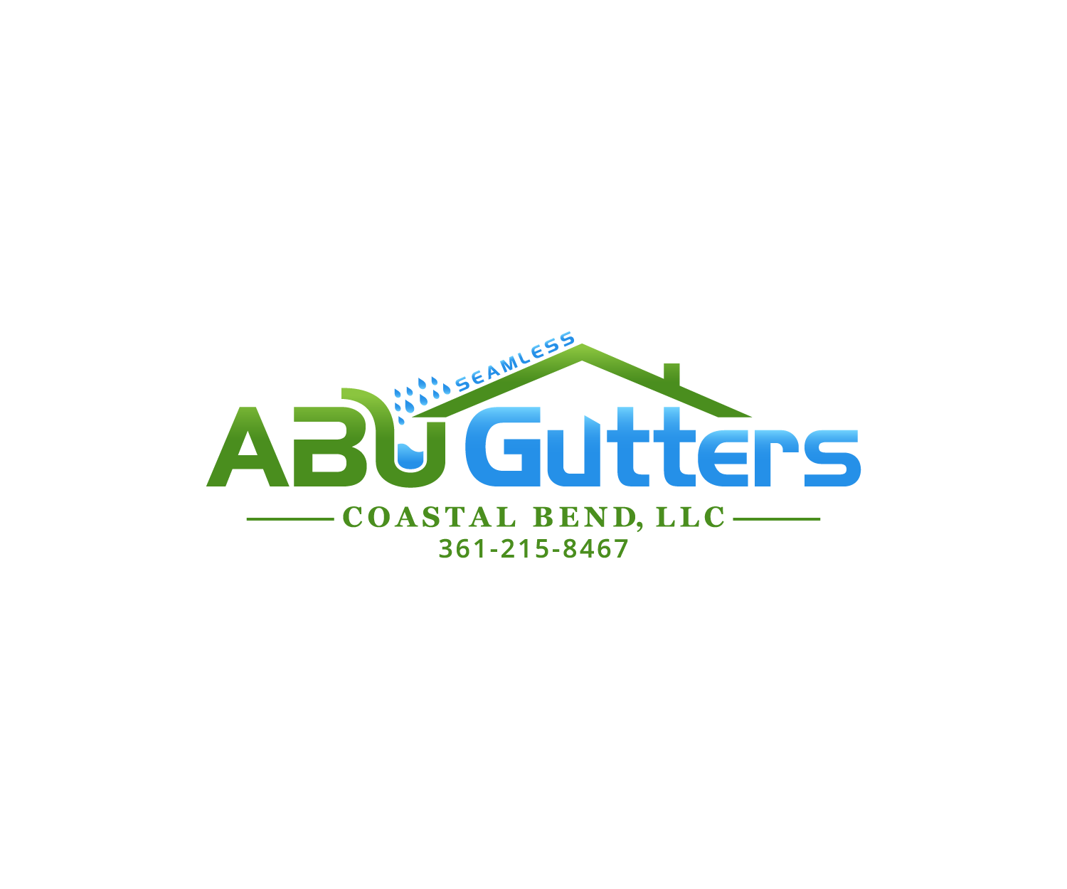Logo Design by Mario for Abu gutters coastal bend | Design #13838011