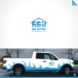 Logo Design by RICKY.T for Abu gutters coastal bend | Design: #13731243