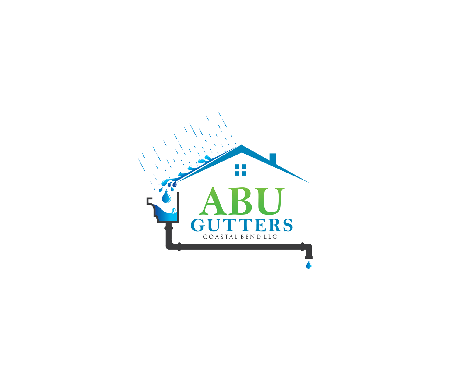 Logo Design by Moat Sumona Afroz for Abu gutters coastal bend | Design #13758555