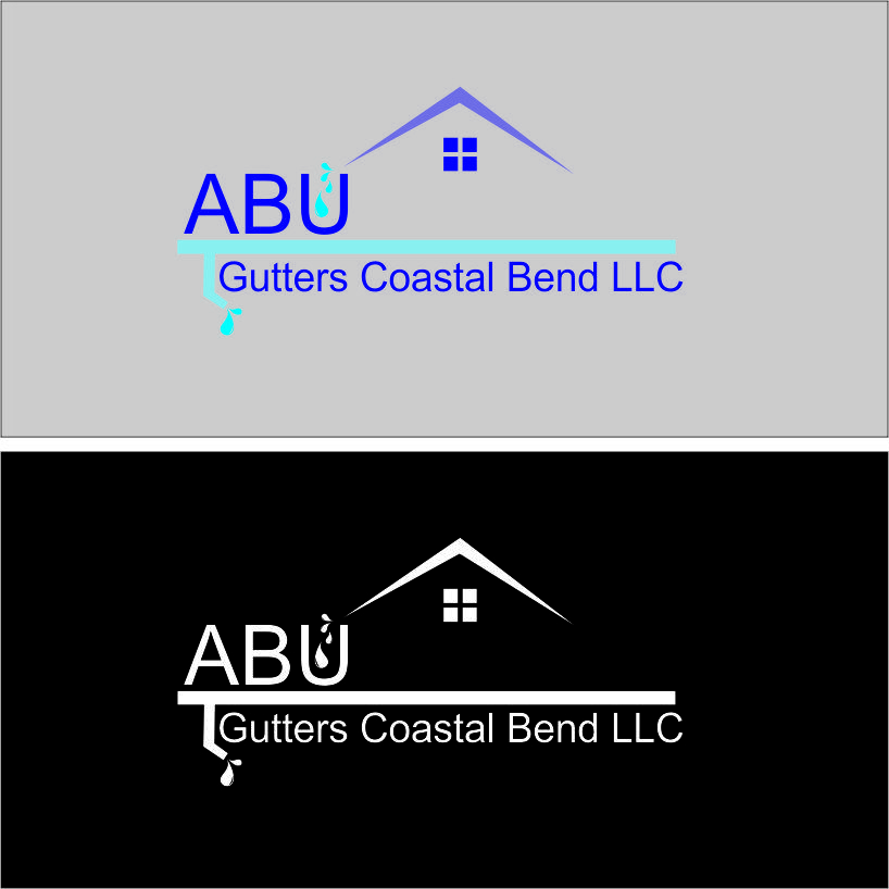 Logo Design by kunthink7 for Abu gutters coastal bend | Design #13757094