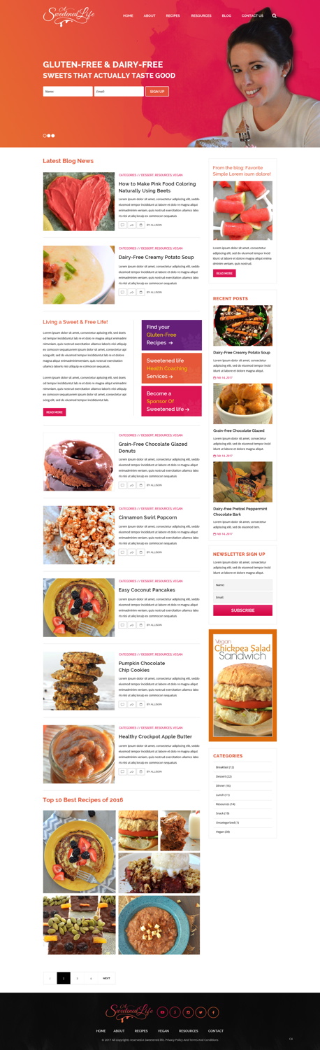 Wordpress Design by pb for this project | Design #13724352
