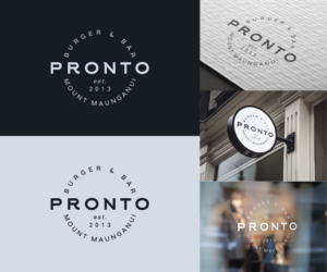Pronto Burger and Bar  | Diseño de Logo por Vetroff