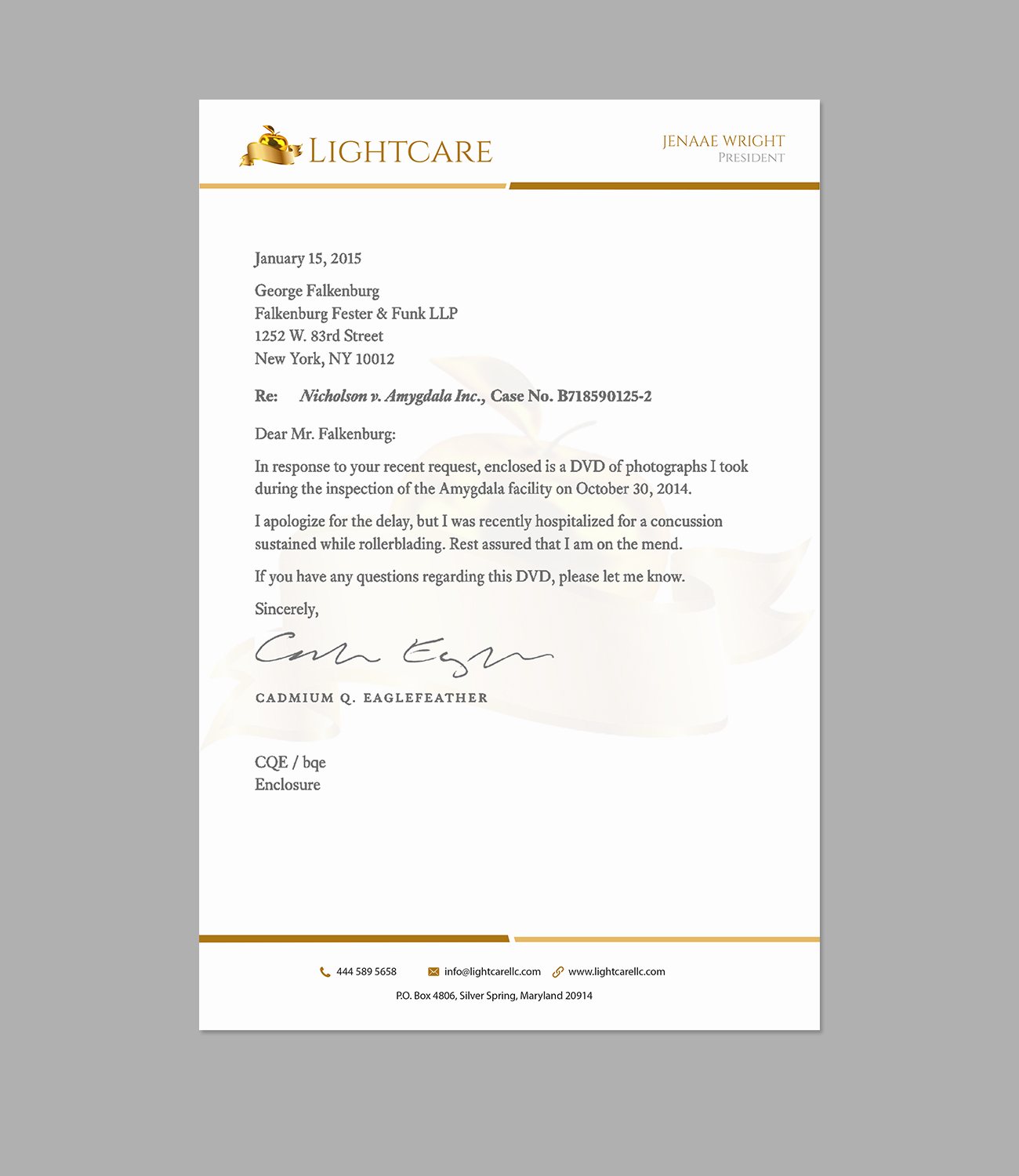 Letterhead Design by Creations Box 2015 for this project | Design #13738873