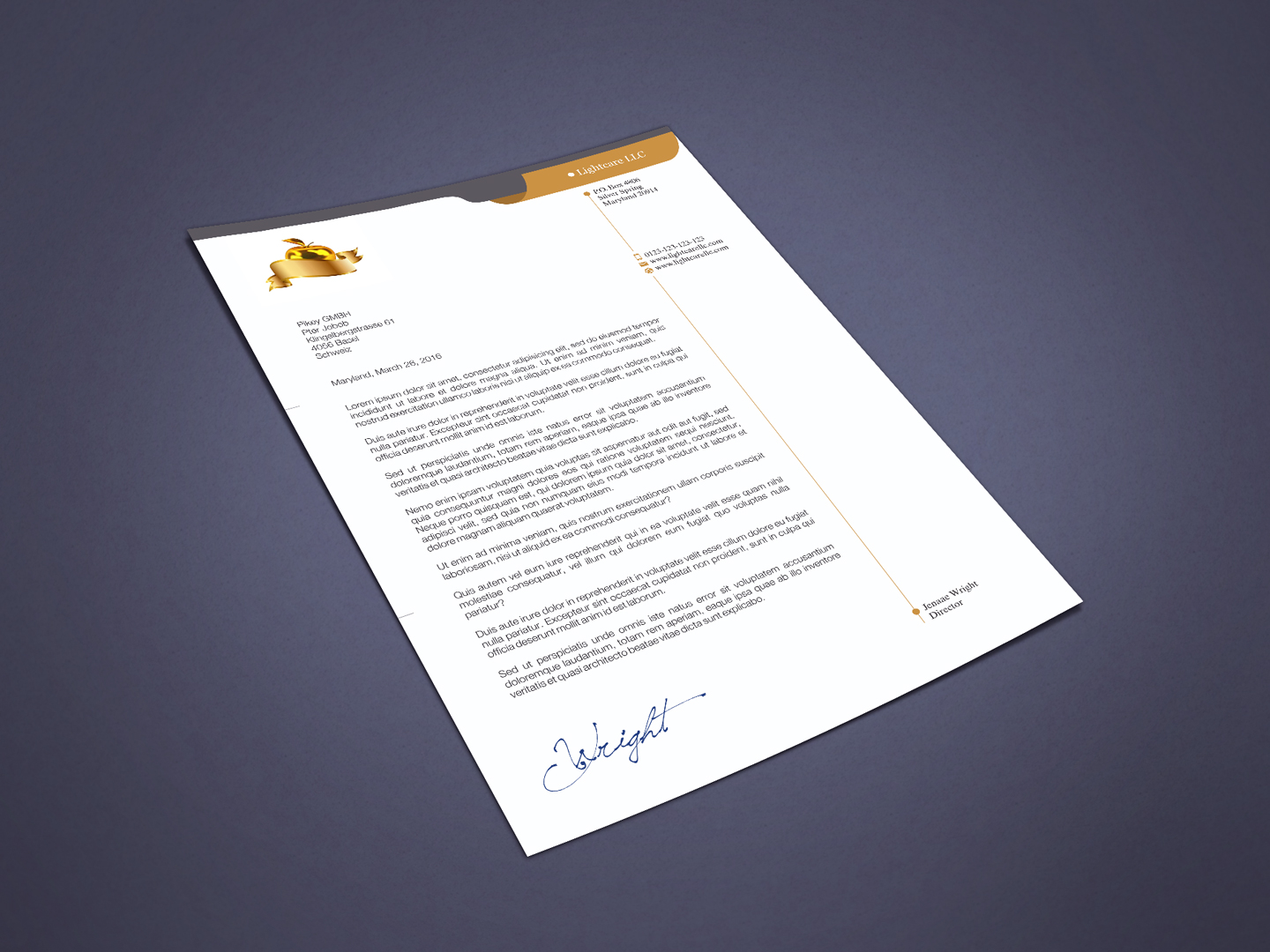 Letterhead Design by HYPdesign for this project | Design #13776037