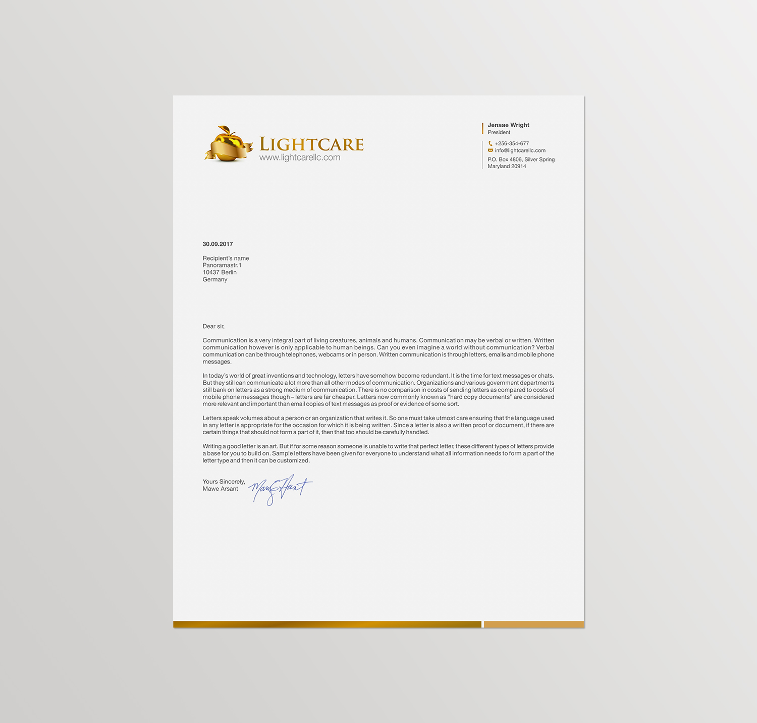 Letterhead Design by logodentity for this project | Design #13736461