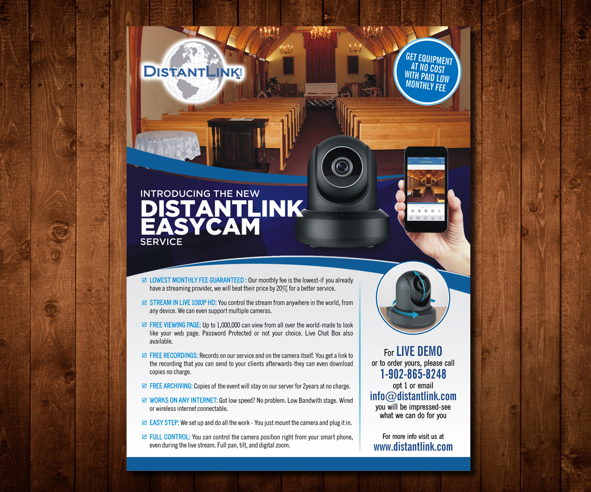 Flyer Design by Designers Hub for DistantLink Mobile Video Conferencing & Telecommunications Inc. | Design #13868589
