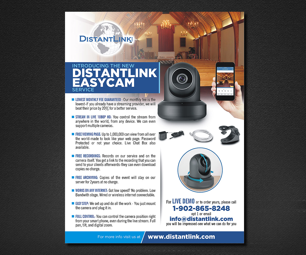 Diseño de Flyer por Designers Hub para DistantLink Mobile Video Conferencing & Telecommunications Inc. | Diseño #13941256