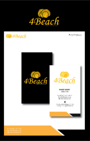 Logo Design by zebronicgraphic for 4 Beach  | Design: #13775586