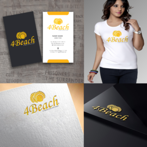 Logo Design by zebronicgraphic for 4 Beach  | Design: #13775590