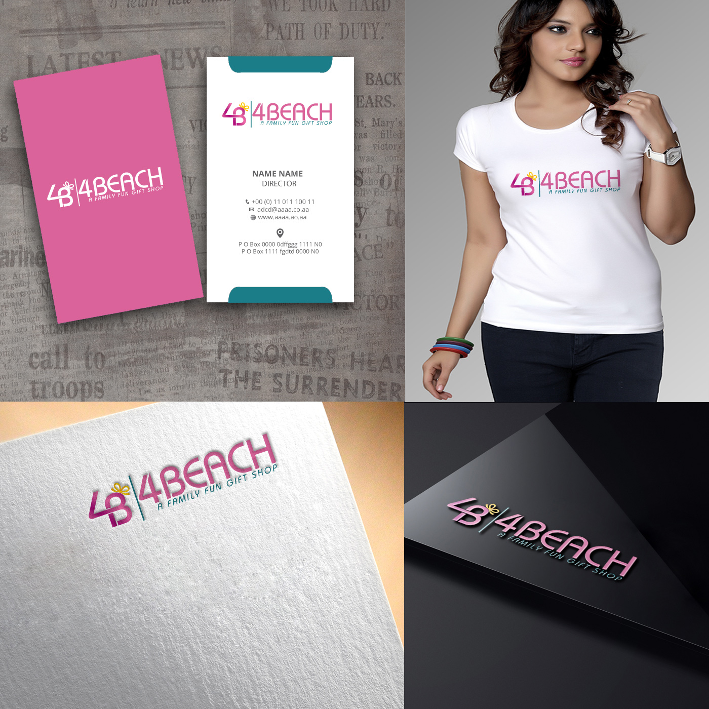 Logo Design by zebronicgraphic for 4 Beach  | Design #13775591