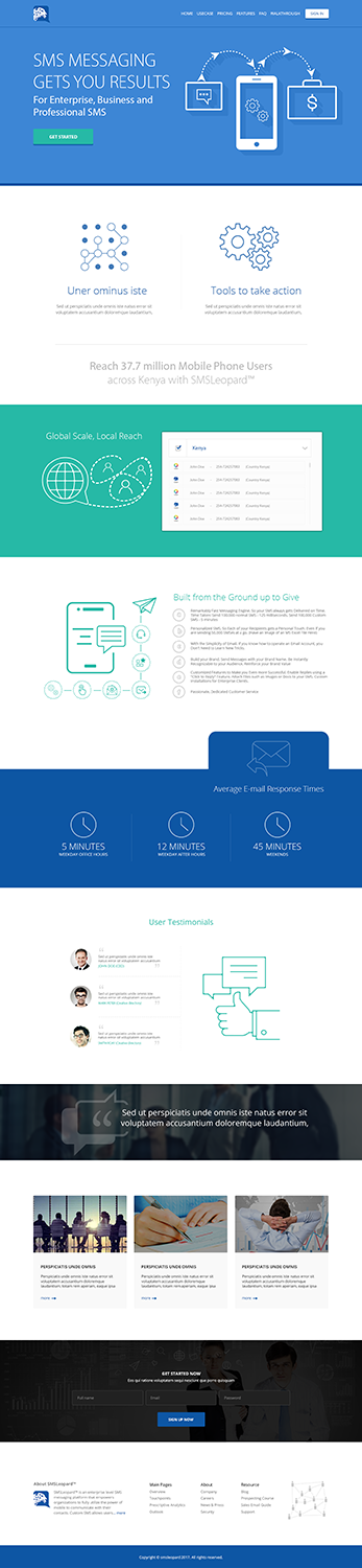 Web Design by Limecom for Africa''sTalking Ltd | Design #13837302