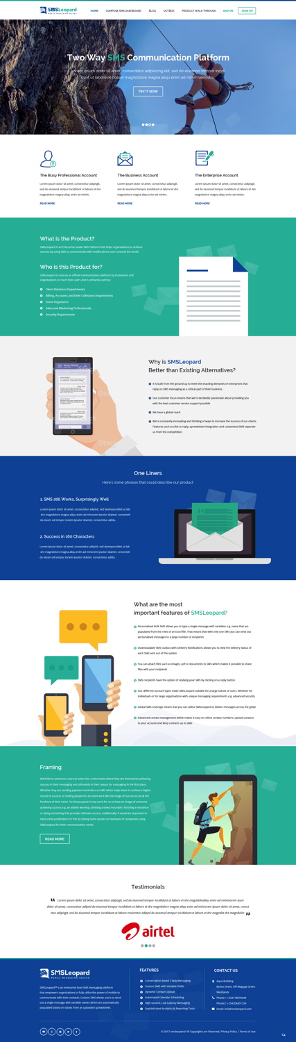 Web Design by pb for Africa''sTalking Ltd | Design #13738700