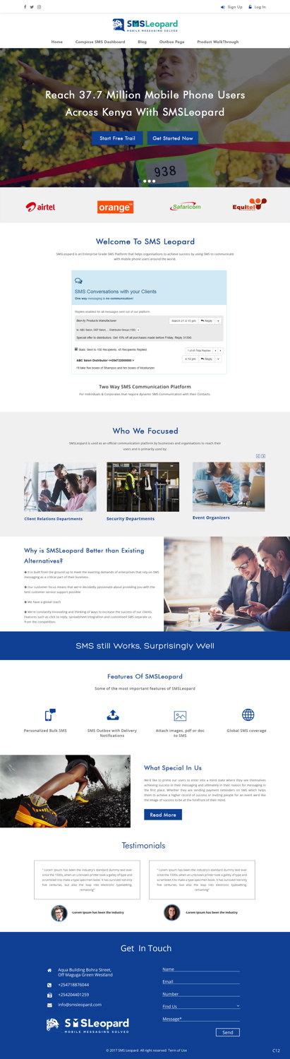 Web Design by pb for Africa''sTalking Ltd | Design #13738701