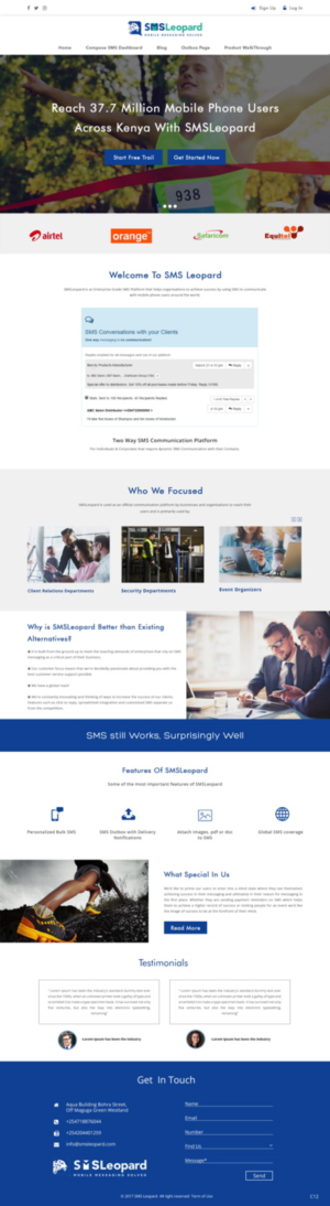 Web Design by pb for Africa''sTalking Ltd | Design: #13738701