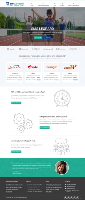 Web Design by pb for Africa''sTalking Ltd | Design: #13738706