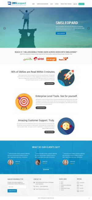 Web Design by pb for Africa''sTalking Ltd | Design: #13750930