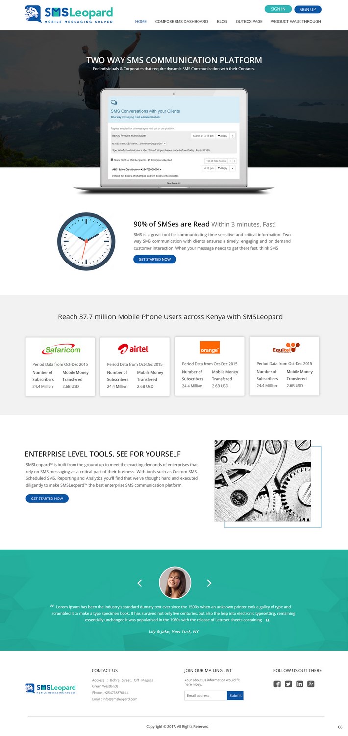 Web Design by pb for Africa''sTalking Ltd | Design #13750933