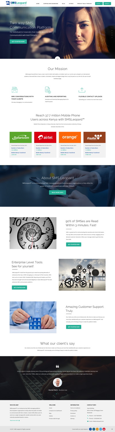 Web Design by pb for Africa''sTalking Ltd | Design #13750945