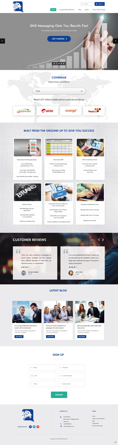 Web Design by pb for Africa''sTalking Ltd | Design #13800149