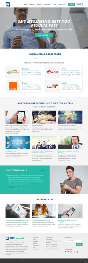 Web Design by pb for Africa''sTalking Ltd | Design: #13813021