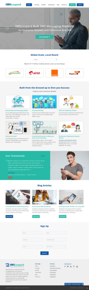 Web Design by pb for Africa''sTalking Ltd | Design: #13820269