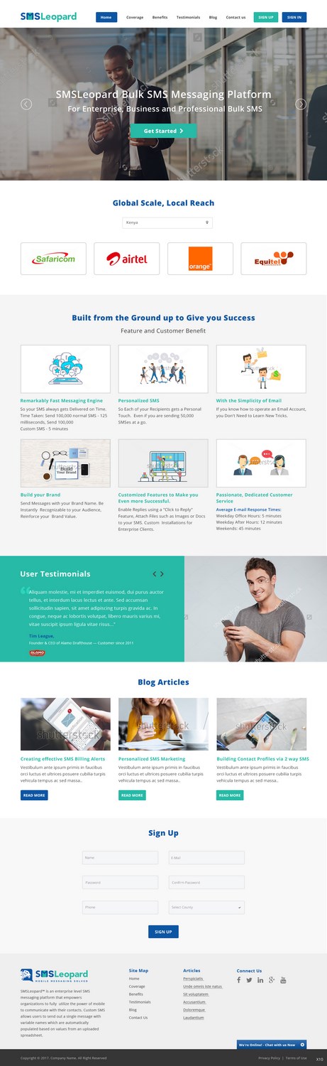 Web Design par pb pour Africa''sTalking Ltd | Design #13833530