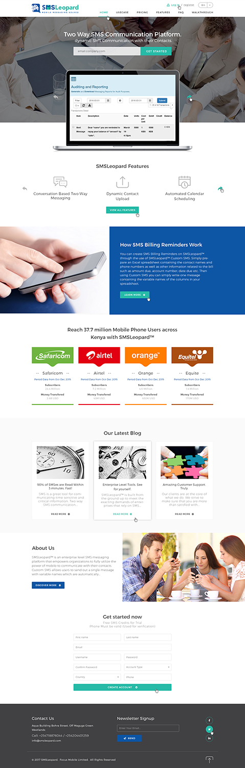 Web Design by Ved Web Services for Africa''sTalking Ltd | Design #13737374