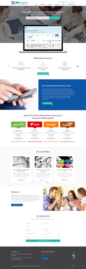 Web Design by Ved Web Services for Africa''sTalking Ltd | Design: #13737374