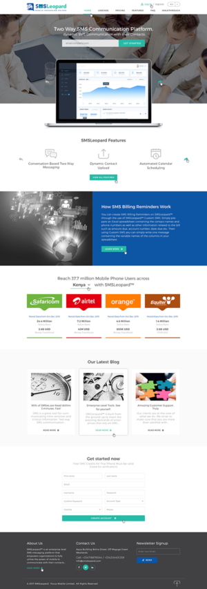Web Design by Ved Web Services for Africa''sTalking Ltd | Design: #13754573
