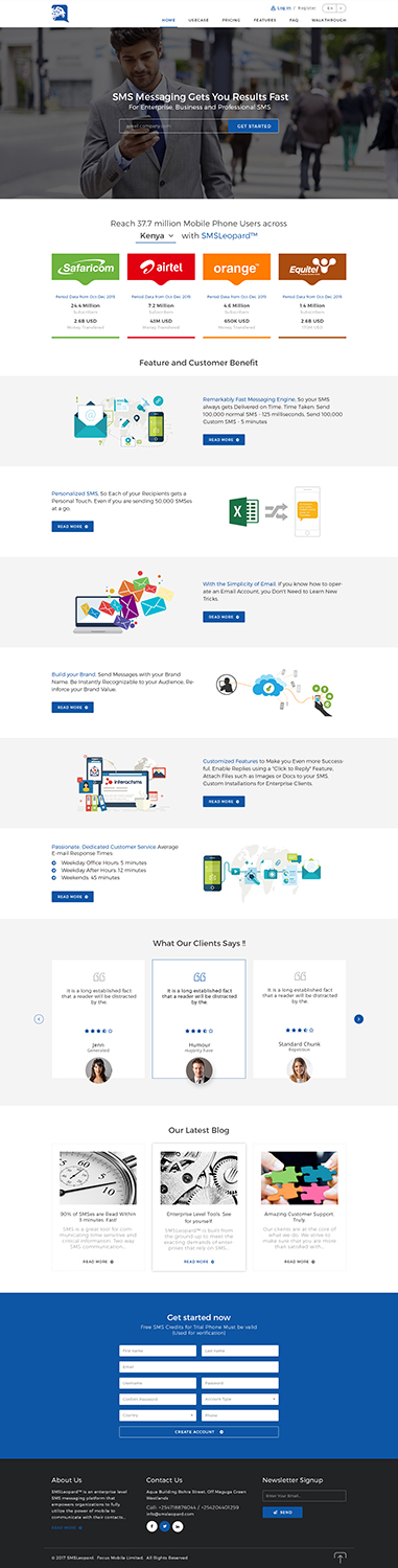 Web Design by Ved Web Services for Africa''sTalking Ltd | Design #13796517