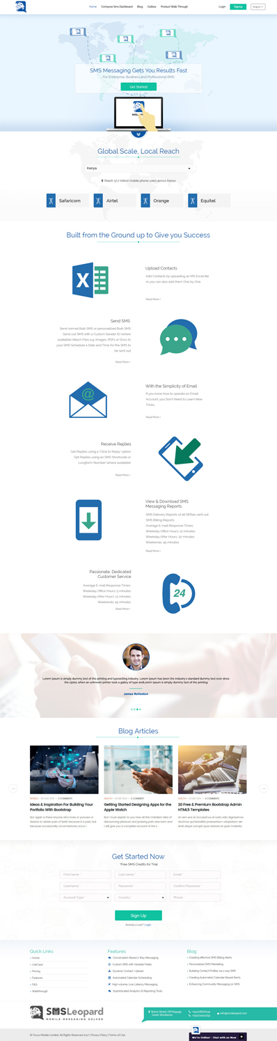 Web Design by Kingdom Vision for Africa''sTalking Ltd | Design #13835435