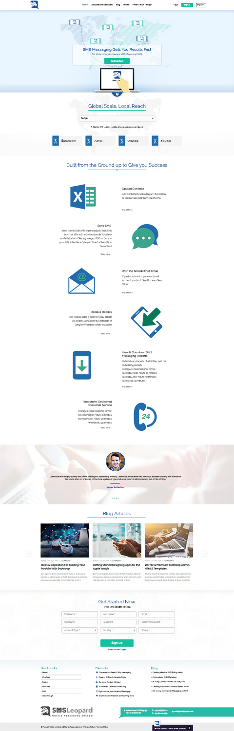 Web Design by Kingdom Vision for Africa''sTalking Ltd | Design #13836523