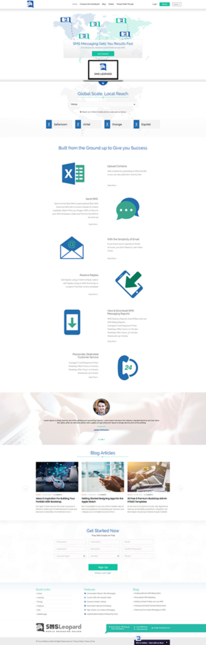 Web Design by Kingdom Vision for Africa''sTalking Ltd | Design: #13838096