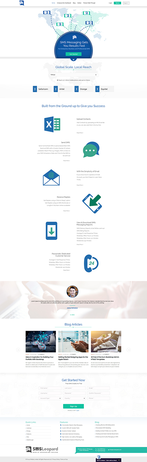 Web-Design von Kingdom Vision für Africa''sTalking Ltd | Design #13838106