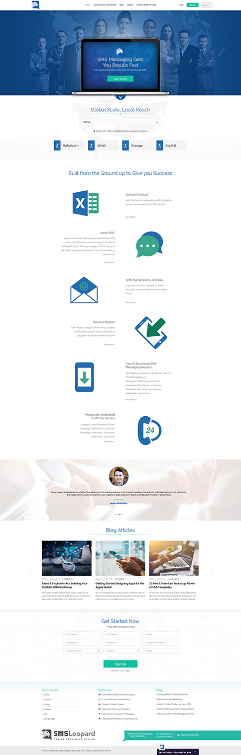 Web Design by Kingdom Vision for Africa''sTalking Ltd | Design #13838110