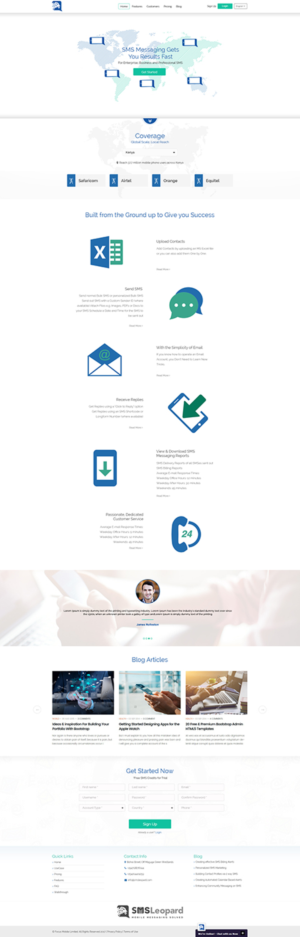 Web Design par Kingdom Vision pour Africa''sTalking Ltd | Design #13841417