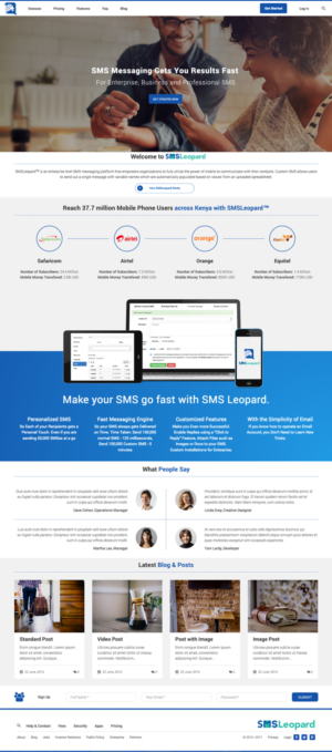 Web Design by cCopilot for Africa''sTalking Ltd | Design: #13825075