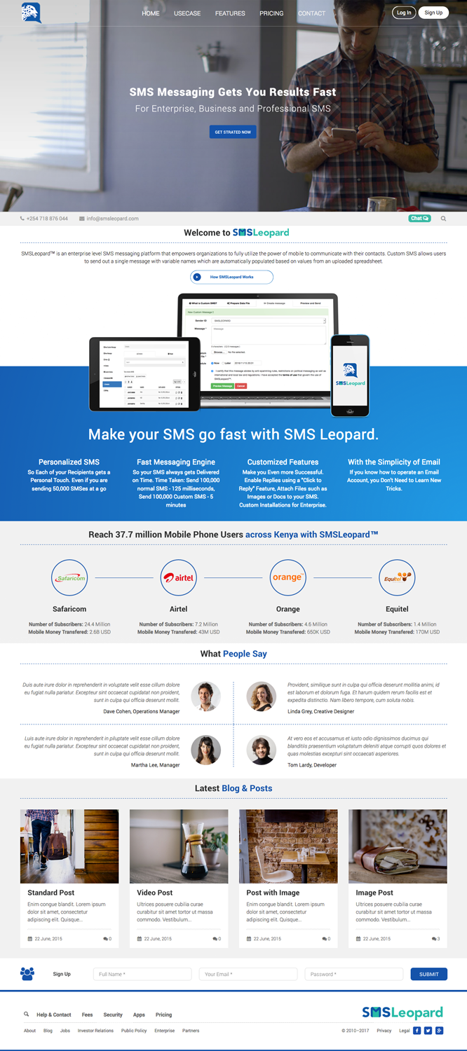 Web Design by cCopilot for Africa''sTalking Ltd | Design #13825084