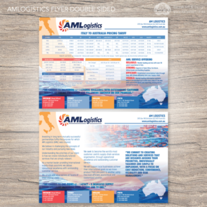 Internaitnal Logistics Company Needs Marketing Flyer for Australia/Italy Service | Flyer-Design von Katyas Art and Design