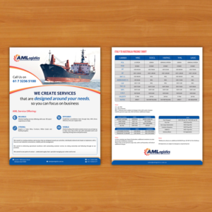 Flyer-Design von debdesign für AM Logistics | Design: #13719690