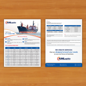 Flyer-Design von debdesign für AM Logistics | Design: #13722642