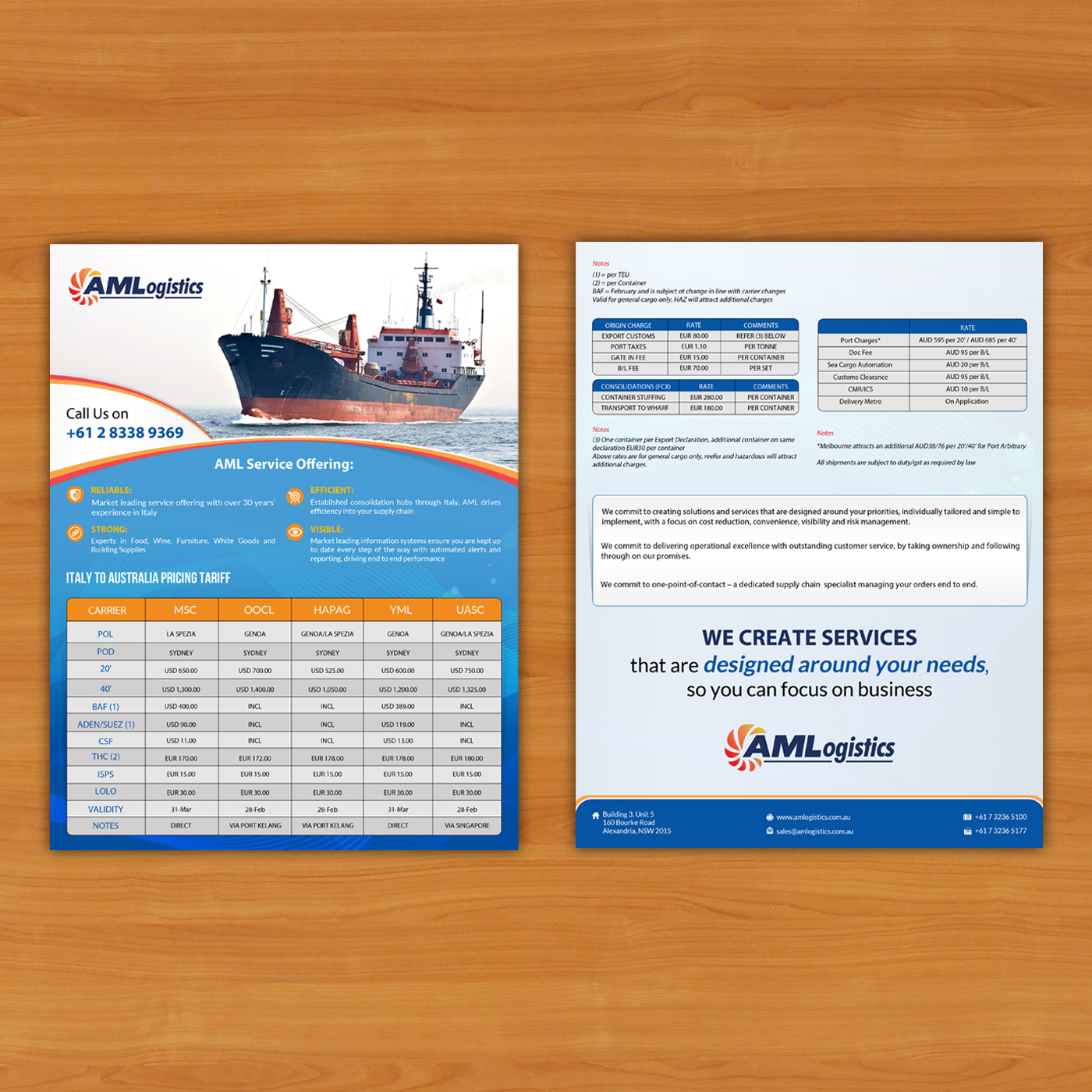 Flyer Design by debdesign for AM Logistics | Design #13728011