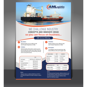 Flyer-Design von creative.bugs für AM Logistics | Design: #13723381