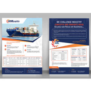 Flyer-Design von creative.bugs für AM Logistics | Design: #13746635