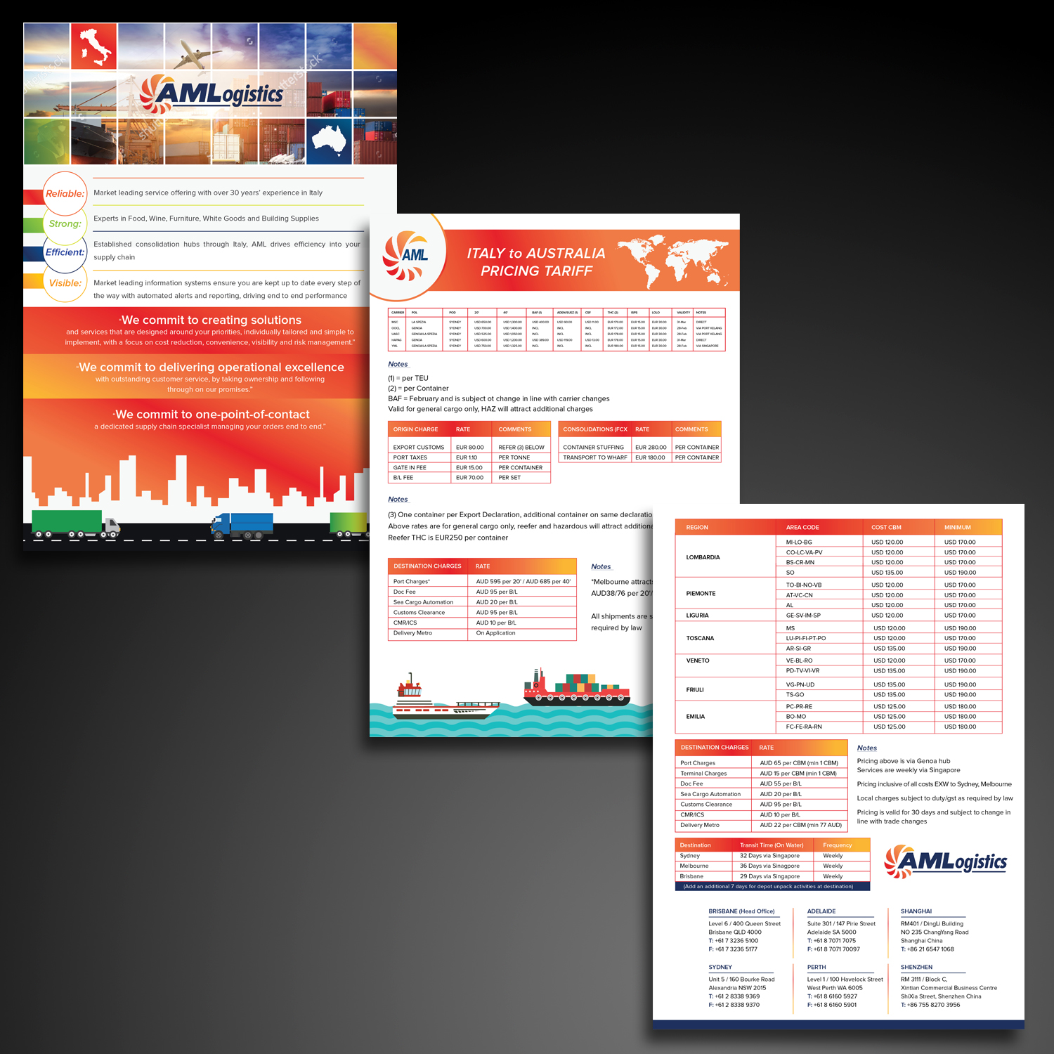 Flyer-Design von GoMedia für AM Logistics | Design: #13795117