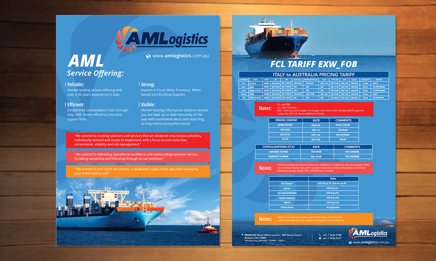Flyer-Design von ecorokerz für AM Logistics | Design #13730483