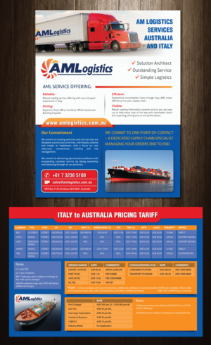 Flyer-Design von meet007 für AM Logistics | Design: #13760282