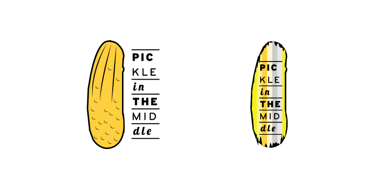 Logo Design by esolztech for Pickle in the Middle | Design #13964599